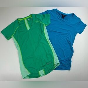 2 Marmot Athletic Tops V Neck T Shirts Womens Size XS